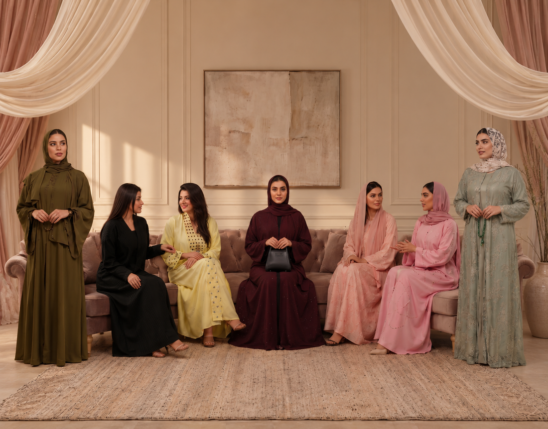 Abayas for every occasion in Pakistan - everyday, office, Eid and formal styles