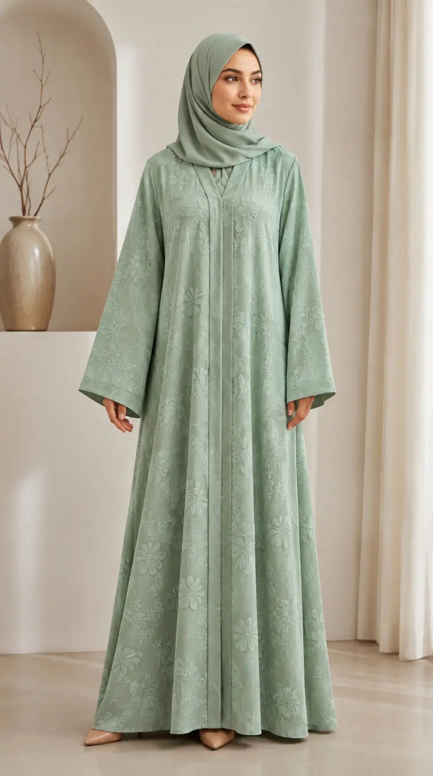 Self Texture Abaya | Elegant Everyday Abaya in Multiple Colors