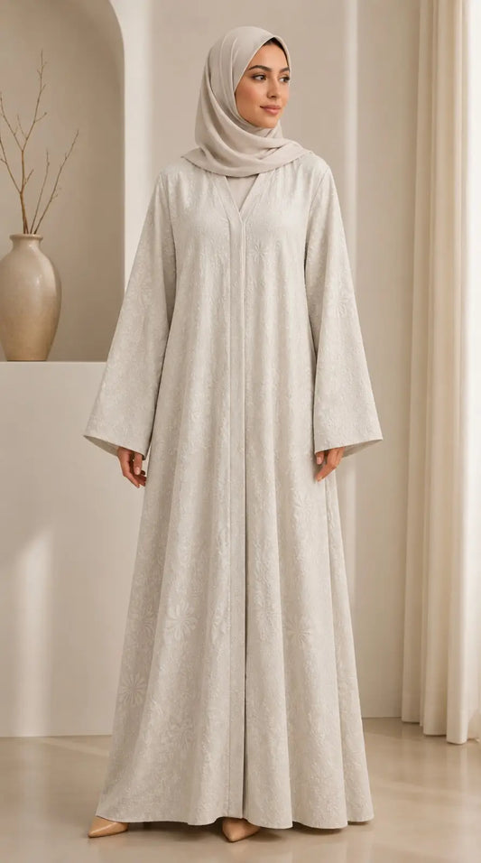 Self Texture Abaya | Elegant Everyday Abaya in Multiple Colors