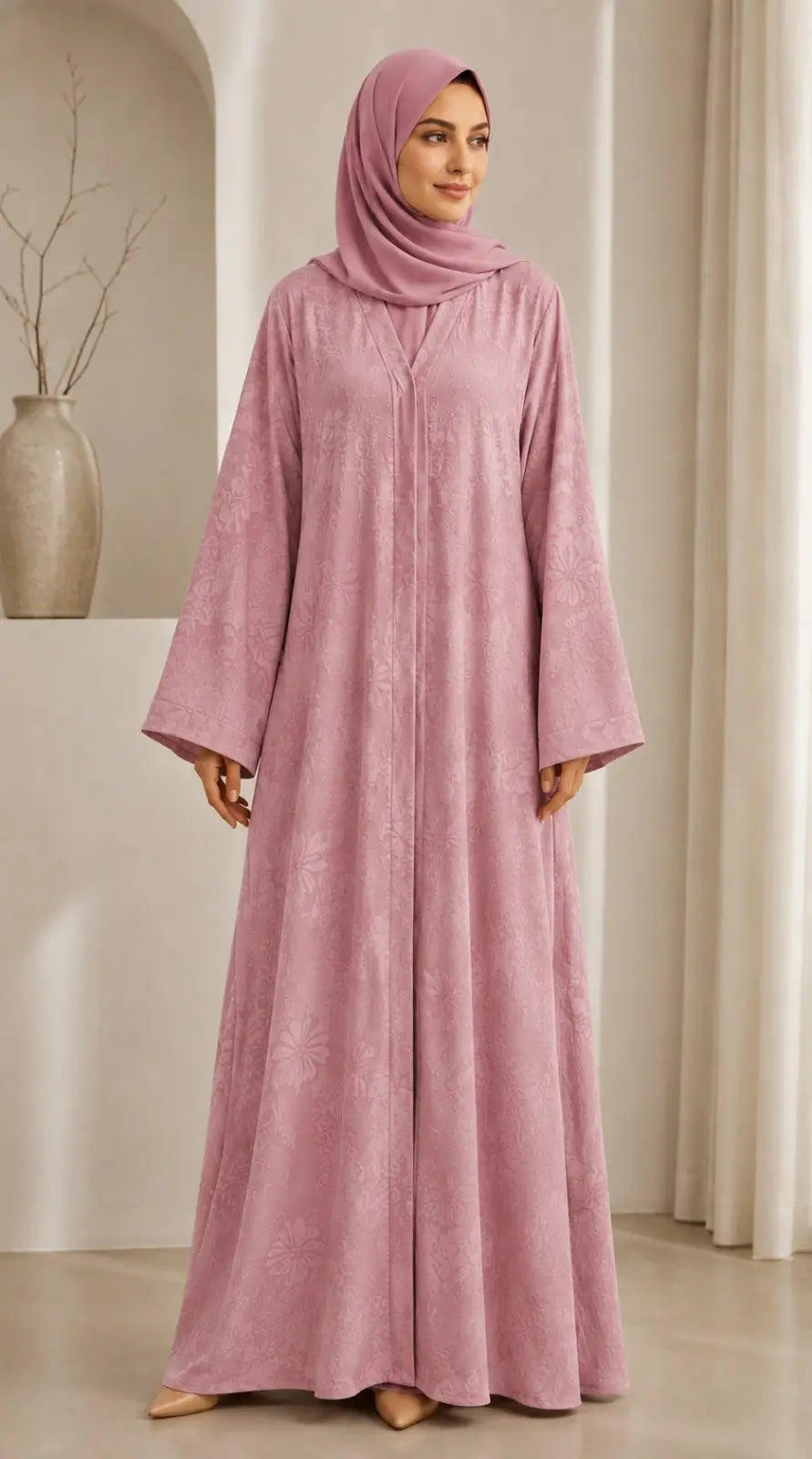 Self Texture Abaya | Elegant Everyday Abaya in Multiple Colors